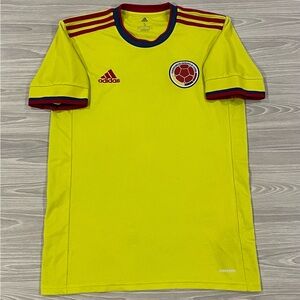 Adidas 2020/21 Colombia Home Soccer Jersey FT1475 Yellow/Red Men’s Size Small